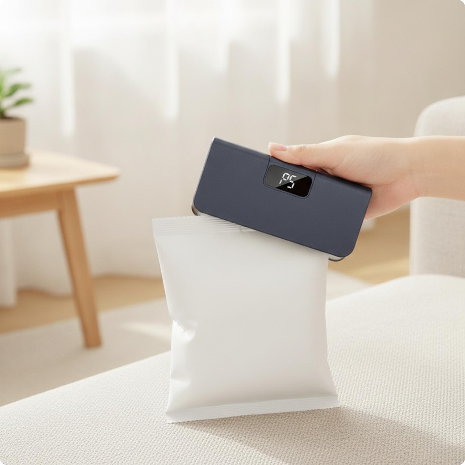 Food Storage Bag - Beutelversiegler mit Digitalanzeige | Einfach zu