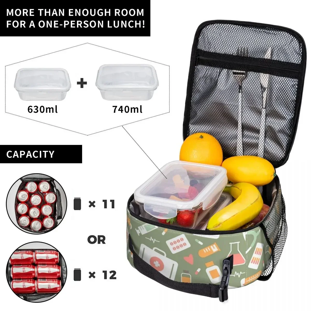 Krankenschwester-Muster Isolie – Food Storage Bag Bewertung und Preis
