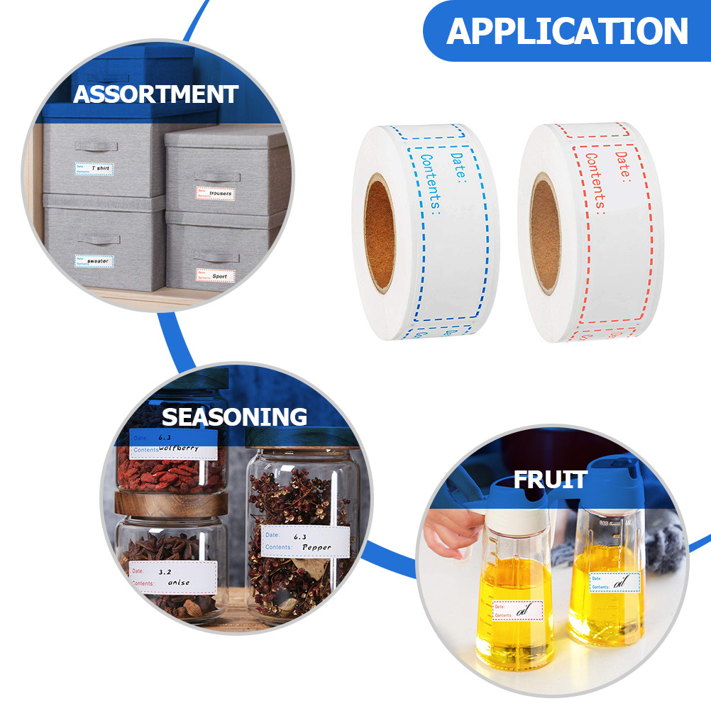 2 Rollen Rechteckige Lebensmit – Food Storage Labels Bewertung und Preis